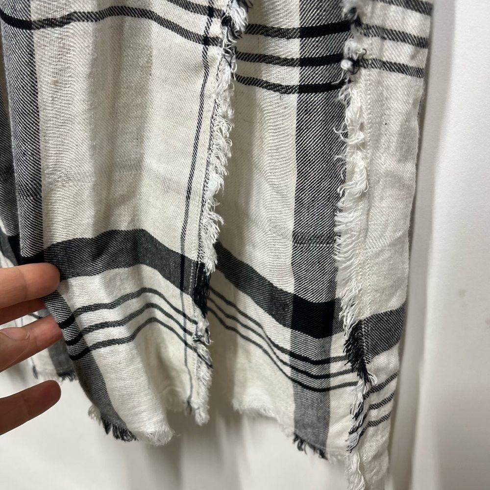 Anthropologie Cloth & Stone Hannah Midi Shirtdress in Black and White XS NWT - Picture 7 of 15